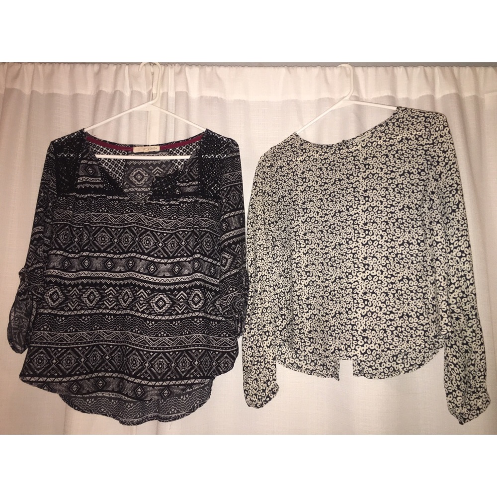 set of 3 flowey tops